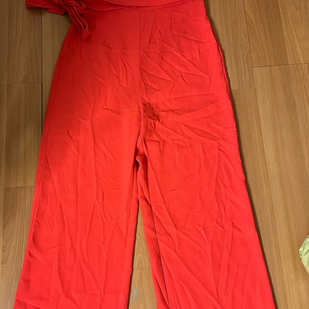 Lilly Pulitzer Vibrant Red Wide Leg Jumpsuit
